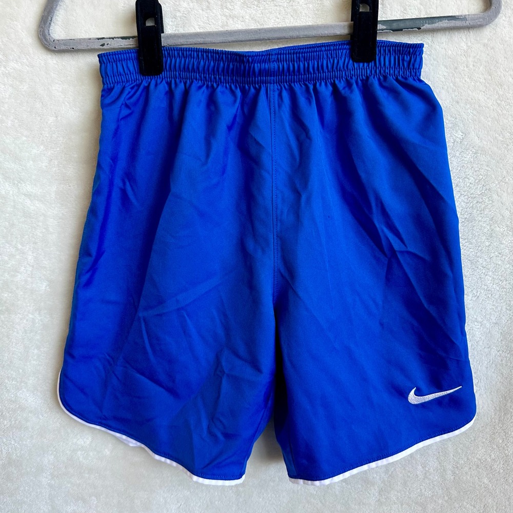 Nike Youth Dri-FIT Royal Blue Slim Fit Soccer Training Athletic‎ Shorts Swoosh M